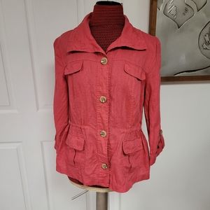 Linen casual Jacket Size 14